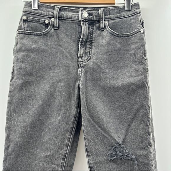 Madewell The Petite Perfect Vintage Jean in Cosner Wash: Knee-Rip Edition Sz 26P - Picture 4 of 15